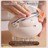 Electric Garlic Chopper, Mini Portable Veggie Chopper, 350ML Garlic Grinder Masher Onion Grinder, V1192-AZ-W-2585