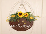 Welcome Sign Multifunctional Delicate Stylish Handcrafted Welcome Wreath Decoration for Front Door V1294-YM0721-210318QY05