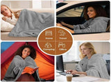 USB Power Supply Electric Heated Blanket Shawl Portable Wearable Heated Throw 3 Heat Levels Machine V1197-JD-042402
