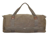 FIB 52cm Canvas Travel Duffle Bag Casual Duffel - Khaki V563-A1205C-KHAKI
