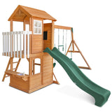 Lifespan Kids Springlake Play Centre With 2.2m Green Slide V420-LKPC-SPRING-GRN