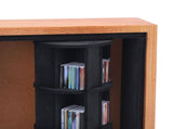 Miniature Book Display Case Solid Wood and Plastic Rotatable Tiny Miniature Library Display Cabinet V1294-YM0901-3115250006911