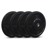 JFIT Black Olympic Bumper Plate 10LB 25LB 35LB 45LB 25LB/11KG V1409-SKU-10042