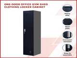 One-Door Office Gym Shed Clothing Locker Cabinet V63-832371