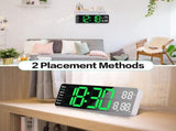 Digital Clock - Wall Clock - LED Display - 13-inch LED Digital Clock - Remote Control - Modern V1188-MS-313-0402