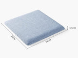 Square bar stool cushion with ties, breathable and non-slip square chair pad, 28*28*3.5 cm memory V1188-MS-205-51