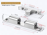 5Pcs 2.75"/ 70mm Double Ball Tension Roller Catch Latch, Solid Brass Hardware Fitting with Screws V1192-AZ-W-1067