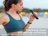 Portable Smart Breathing Trainer Rechargeable Respiratory Exercise Device with LED Progress Bar V1107-CS-HXXLQ
