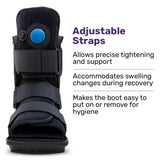 EQUIPMED CAM Walker Moon Boot Large, Foot Injury Support, Ankle Recovery, Adjustable Fit, V219-WLAMBTMH6KLA