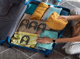 15 Pcs Travel Hangers Portable Foldable Travel Hanger Organizer 2 Pack 9 Layers Pants Hangers Space V1258-DP02-F-472