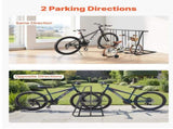 Bike Rack, Fits Tire Width 3 Inch/76.2 mm, Carbon Steel Double-Sided Grid Bike Rack Stand, V952-JYZXCTFJHSHJKX23S001V0