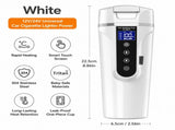 500ML White Large Stainless Steel Car Electric Heated Travel Mug - 12V & 24V Vehicle Smart Insluted V888-ELOSUNG55111-2