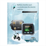 BL105F Coulomb Meter DC10-100V 0-50A Waterproof Battery Meter and Voltmeter for Electric Two-Wheeled V1369-AZ3-W-11777