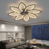 Modern Ceiling Light Fan, Low Profile, 6 Wind Speed, 3 Color V178-39081