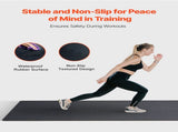 0.56 Inch Thick Gym Floor, 6 Tiles Rubber Top with EVA Foam, 25" x 25" Gym Flooring Workout V952-EVAQXJSHSDZXKEXU0V0