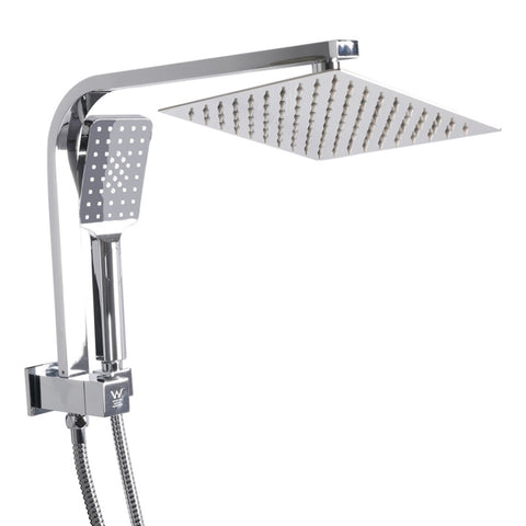 Shower Head High Pressure Set Rain Square Silver BS0111-SL