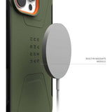 UAG Civilian Magsafe Back Case for iPhone 16 Pro - Olive Drab V578-114444117272