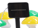 Mini Mushroom Solar Light String 8 LED Colorful Light Waterproof Outdoor Garden Light String V1294-YM0901-3119230148911