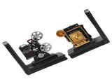 One Pair Shelf Book Ends Movie Projector Designed Resin Bookend Decoration for Study Home Office V1294-YM3115220102911-0421