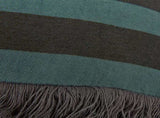 KAAT Amsterdam Viggo Green Stripe Square Filled Cushion 45cm x 45cm V442-HIN-CUSHION-AMSTERDAMVIGGO-GREEN-SQ