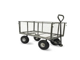 Wallaroo Steel Mesh Garden Trolley Cart 300kg Capacity Wheel - Hammer Grey GMC-H38-HM