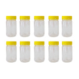 10x 500g Plastic Honey Jars Lids - Round Clear Food Grade Packaging Containers V238-SUPDZ-32706778759248