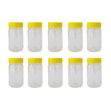10x 500g Plastic Honey Jars Lids - Round Clear Food Grade Packaging Containers V238-SUPDZ-32706778759248