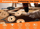 14Pcs Wood Carving Disc for 4-4.5" Angle Grinder with Rotary Burr 5/8-11" Wood Sanding Ball 45 V1192-AZ-W-21699
