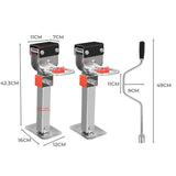 Manan 2X 410mm-545mm Drop Down Corner Silver CAR1073-SL