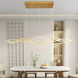BAMDECOR A2569 1.5m Antizer Nordic Minimalist Wave Long Pendant Light V255-BAM-A2569-GOLD