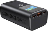 CHOETECH B701-GY 10000mAh PD30W USB-A USB-C x 2, 3-Port & TFT Display Power Bank V28-ELECHOB701GY