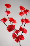 1 Set of 50cm H 20 LED Red Rose Tree Branch Stem Fairy Light Wedding Event Party Function Table Vase V382-REDROSESTEMBATT