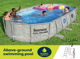 Bestway Swimming Pool 549x274x122cm Steel Frame Above Ground Pools Filter Pump Ladder 13430L BW-POOL-549-56717