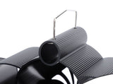 8 Blades Wood Stove Fan Aluminum Alloy Quiet Efficient Heat Powered Fireplace Fan with Magnetic V1294-YM0901-3114240088711