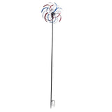 Outdoor Metal Wind Spinners LED Light Solar Powered Windmill for Yard Garden Lawns Decoration V1294-YM0715-3111210461011