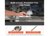 Dial Test Indicator with Metal Base, 0.03 mm Accuracy, 0-25.4mm Range, Easy to Read Large Dial, V952-NJCLGJGJDBFB6AWQ1001V0