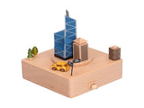 Beech Music Box Building Architectural Style Innovative Musical Box for Gift Home Office V1294-YM0901-3115210105711