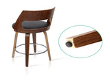 Artiss 2x Bar Stools Swivel Leather Chair 65cm BA-TW-8569-BKX2-AB