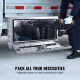 Underbody Truck Box, 30"14"16" Pickup Storage Box, Heavy Duty Aluminum Diamond Plate Tool Box with V952-CDK301416INCH2LT5V0