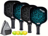 Pickleball Paddle Set 4-Pack Fiberglass Beginners V1142-LP601099612952655