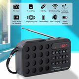 Portable Solar FM Radio Bluetooth Speaker Black V728-OBA1005006996417449