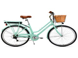 Valk Laneway 5 Vintage Electric Bike, Torque Sensor equipped eBike, Medium, Mint Green V219-BIKEVBVA1MTA