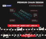 BAUMR-AG Petrol Commercial Chainsaw 24 Bar E-Start Chain Saw Top Handle Pruning V219-CHNSAWBMRC9X2