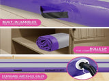 Powertrain Airtrack 20cm Thick 5m x 1m Inflatable Gymnastics Tumbling Mat Air Track - Purple IFM-HL-501-PGY