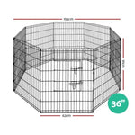 i.Pet 36" 8 Panel Dog Playpen Pet Fence Exercise Cage Enclosure Play Pen PET-DOGPLAYPEN-36