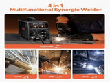 MIG Welder, 200A Synergic Mig Welding Machine, 4-in-1 Gas MIG/Flux Core MIG/Stick/Lift TIG V952-MIGYXHJ4H120SMGZBV3