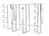 Under Cabinet Hanging Shelf Stainless Steel Under Shelf Storage Rack with Multiple Hooks for Cutting V1294-YM0901-3118240222511
