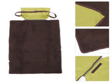 Soft Foldable Green Outdoor Pet Blanket Portable Travel Mat for Dogs Cats V1369-AZ3-W-12241