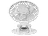 Portable Desk Fan 3 Speed Wind Mini Desktop Fan with Clip for Home Office and BedroomWhite V1294-YM0721-3113210022511