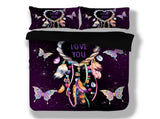 Viola Dreamcatcher Butterfly Love Quilt / Doona / Duvet Cover set V745-AQ042922Q3